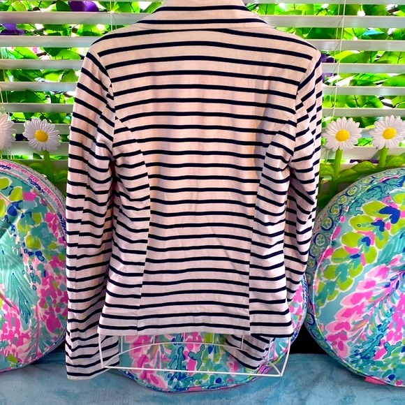 Monteau jacket with navy blue stripes - Picture 3 of 4